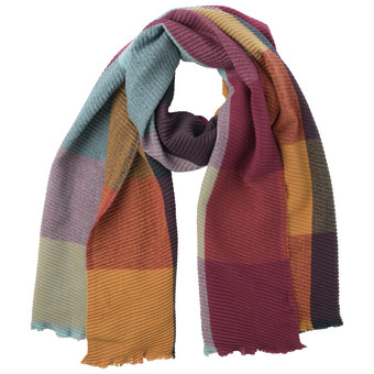 Dames sjaal met crêpe-look