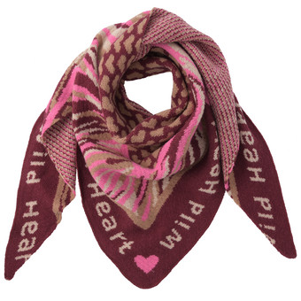 Damen Winterschal mit Mustermix