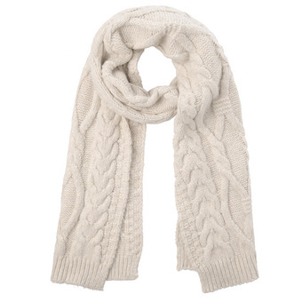 Damen Winterschal mit Zopfmuster