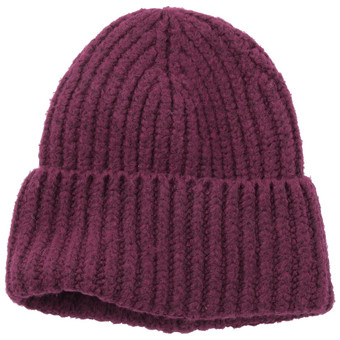 Damen Strickmütze mit Umschlag