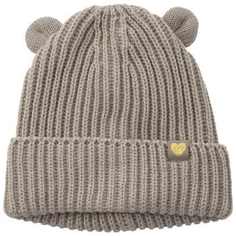 Gebreide babymuts met katoenen voering