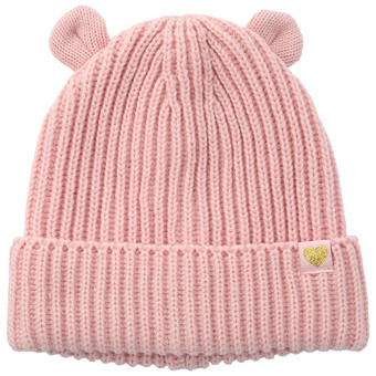 Gebreide babymuts met katoenen voering