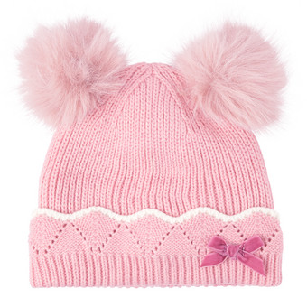 Baby Mütze mit Bommel