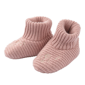 1 paar babyslofjes met een berengezicht