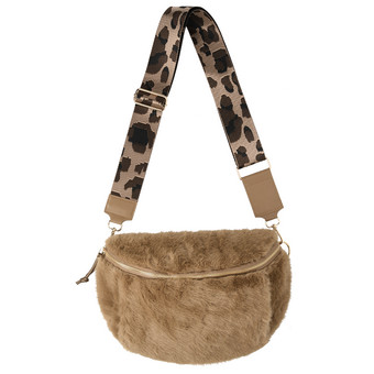 Damen Crossbody-Bag aus Plüsch