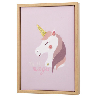 Wandbild mit EInhorn-Motiv
