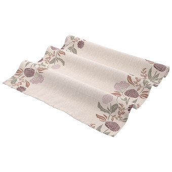 Tischläufer mit Blumen-Prints