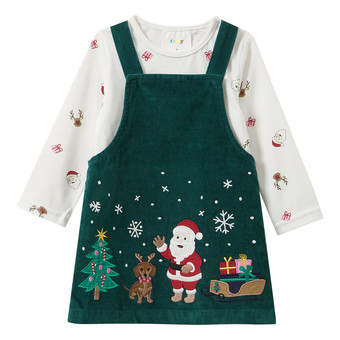 Baby Weihnachtsset mit Kleid und Shirt