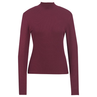 Damen Langarmshirt mit Rippstruktur