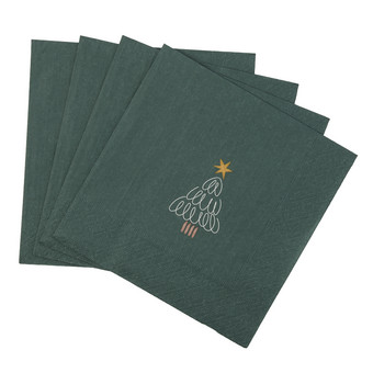 20 Servietten im weihnachtlichen Design