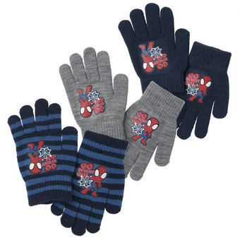 3 Paar Spidey Handschuhe im Set