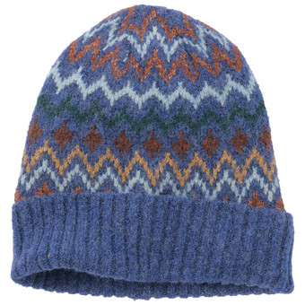 Jungen Strickmütze mit Norwegermuster