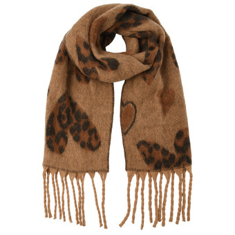 Damen Winterschal mit Herz-Muster