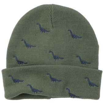 Jungen Mütze mit Dino-Stickerei