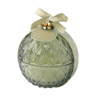 Kleine Kerze im weihnachtlichen Design