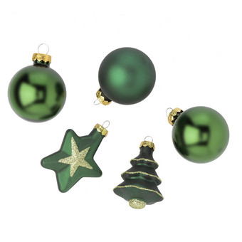 5 Weihnachtskugeln in verschiedenen Formen
