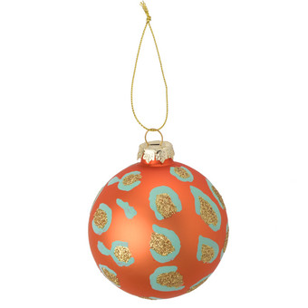 Weihnachtskugel mit Leo-Muster