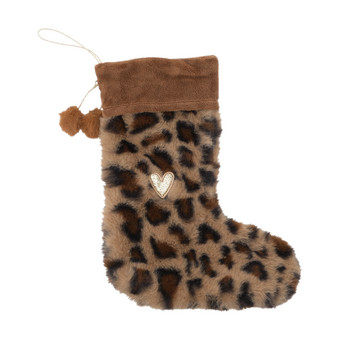 Deko-Hänger Stiefel mit Leo-Muster