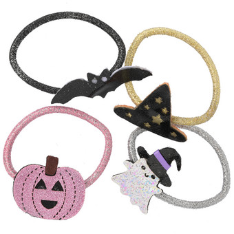 4 Haargummis im Halloween-Look