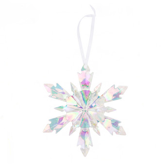Baumschmuck Schneeflocke mit Schimmer