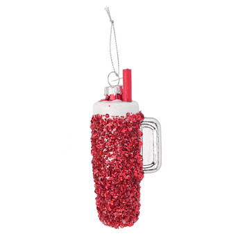 Baumschmuck Trinkbecher mit Strohhalm