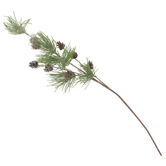 Kunstblume Tannenzweig in Frost-Optik