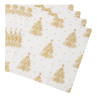 20 Servietten im weihnachtlichen Design