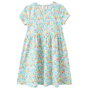 Mädchen Kleid mit Allover-Muster