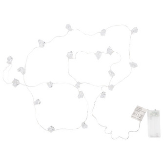 LED-Lichterkette mit Eiskristallen