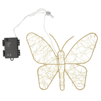 LED-Schmetterling warmweiß