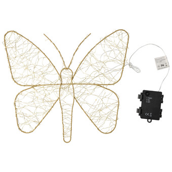 Großer LED-Schmetterling warmweiß