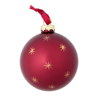 Weihnachtskugel mit Sternen