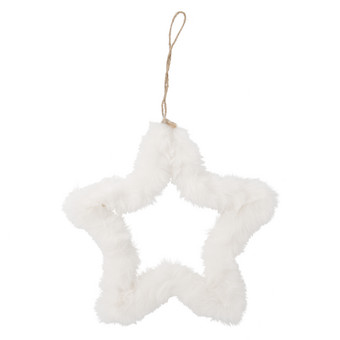 Baumschmuck Stern aus Plüsch