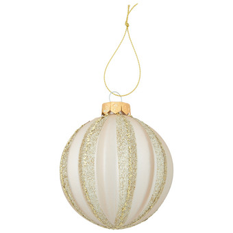 Weihnachtskugel mit Glitzer