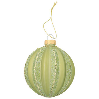 Weihnachtskugel mit Glitzer