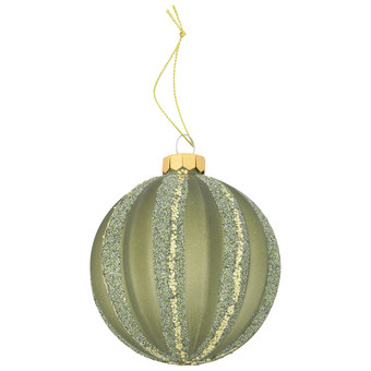 Weihnachtskugel mit Glitzer