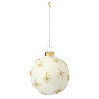 Weihnachtskugel mit Sternen