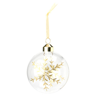 Weihnachtskugel mit Schneeflocke
