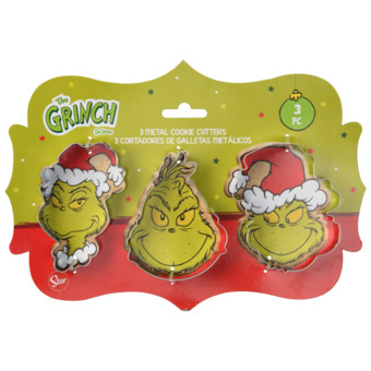 3 The Grinch Backförmchen aus Metall