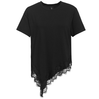 Damen Spitzenshirt mit kurzen Ärmeln