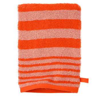 Waschhandschuh mit Streifenmuster
