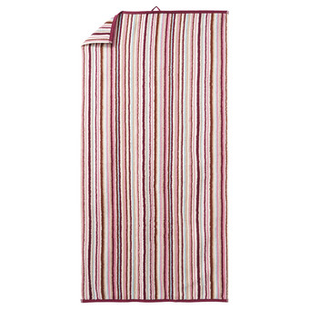 Duschtuch mit bunten Streifen