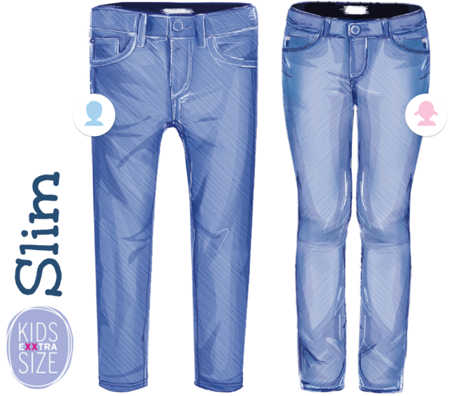 Blau 8Y Rabatt 86 % KINDER Hosen Basisch BTS Jeans 